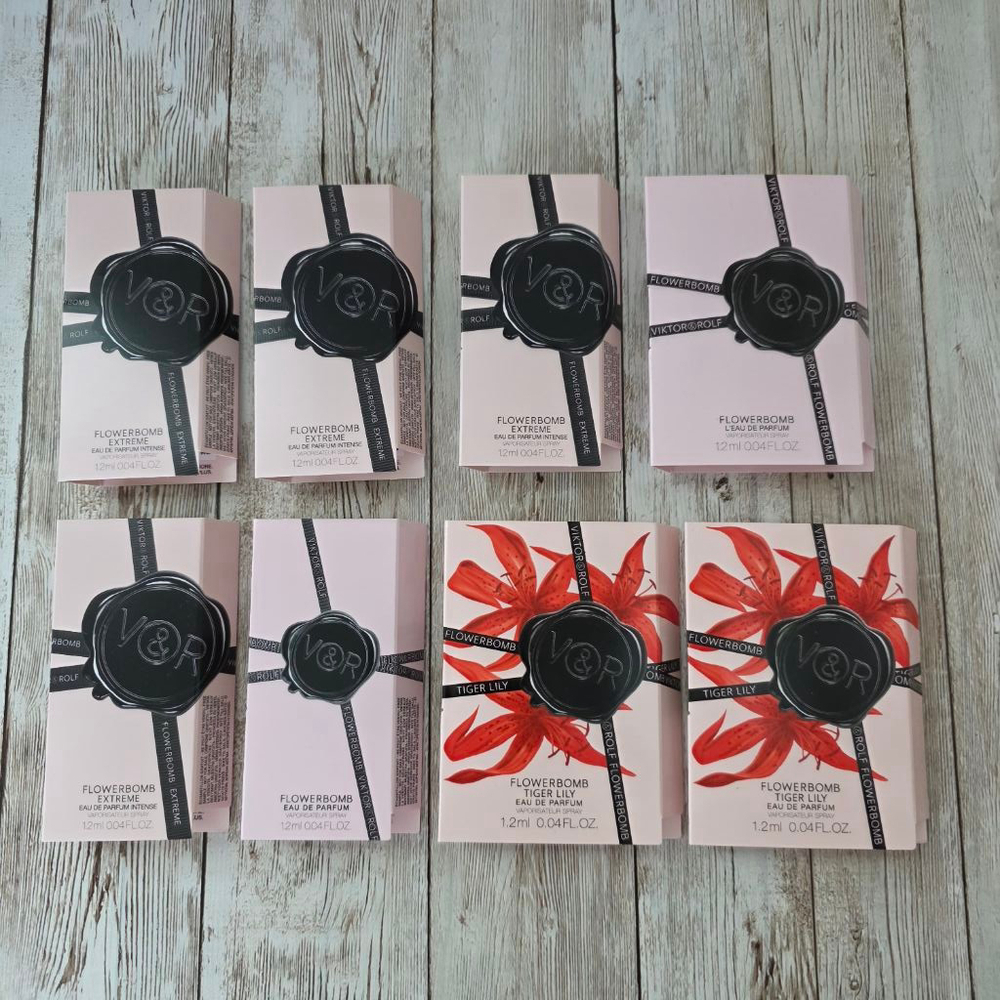 8× Viktor & Rolf Flowerbomb Extreme Sample set